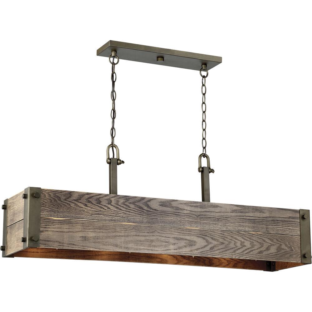 Nuvo Lighting Winchester 4 Light 40.75 Inch Bronze Trestle Ceiling Light