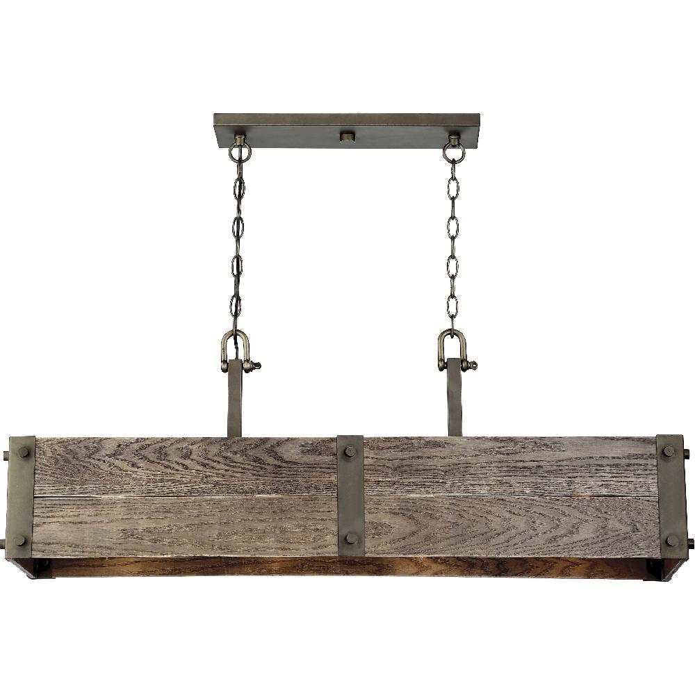 nuvo lighting Winchester 4 Light 40.75 inch Bronze Trestle Ceiling Light