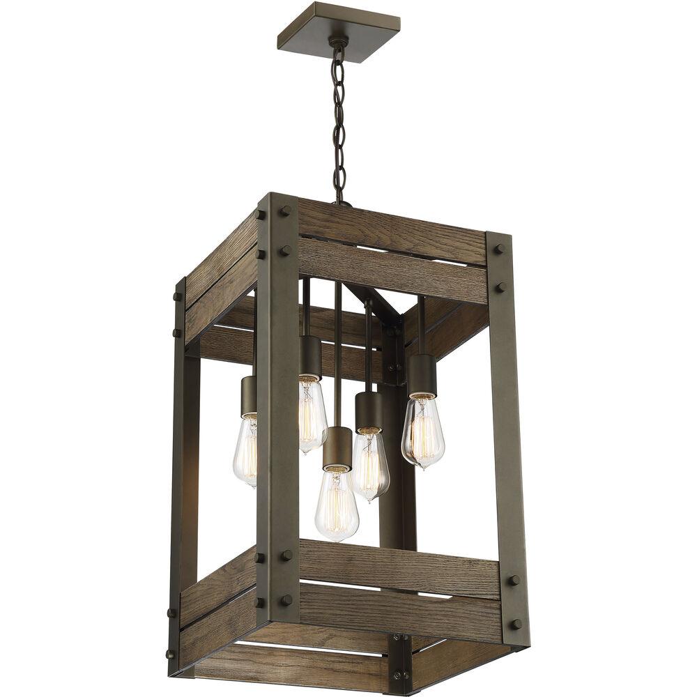 Nuvo Lighting Winchester 5 Light 14.75 Inch Bronze Pendant Ceiling Light