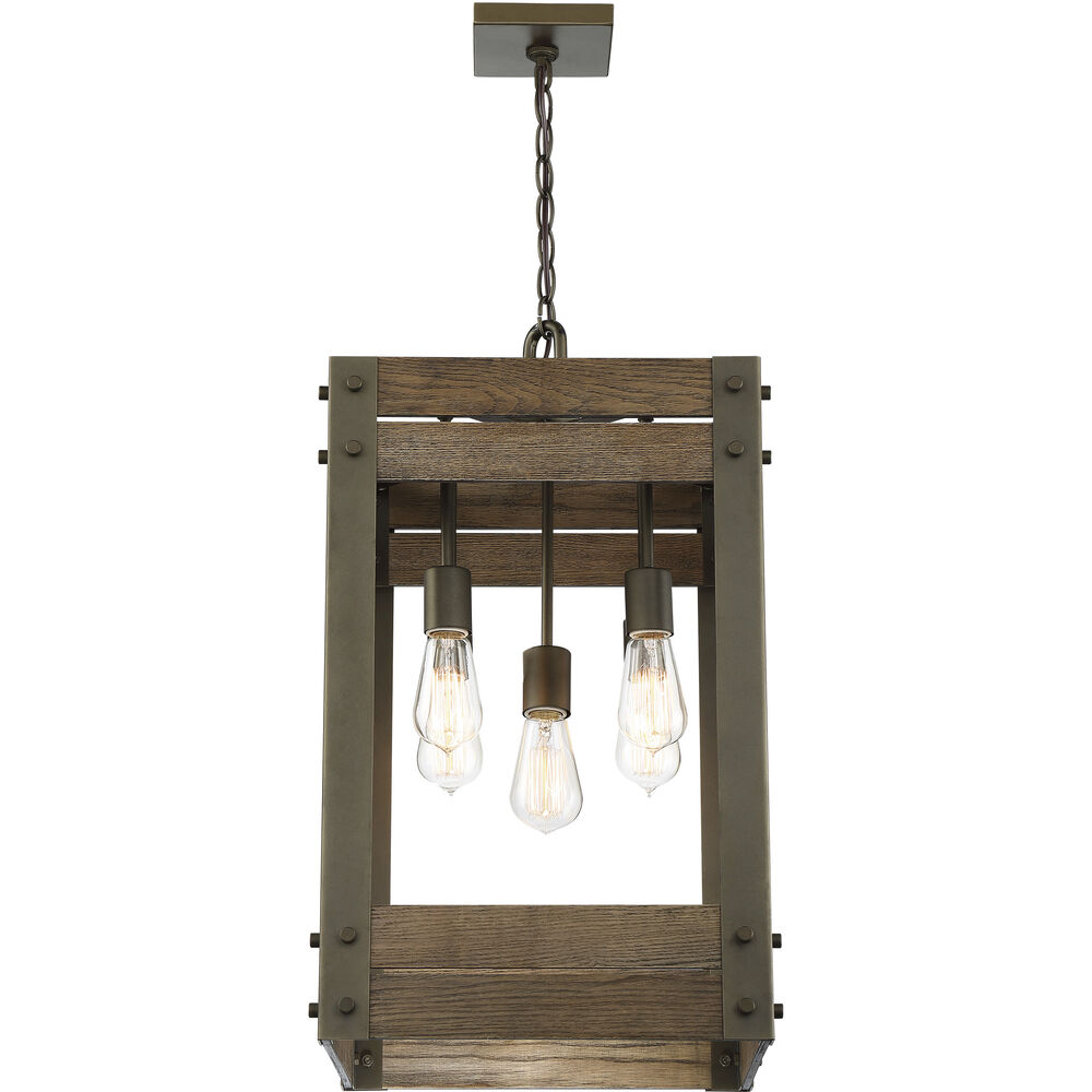Nuvo Lighting Winchester 5 Light 14.75 Inch Bronze Pendant Ceiling Light