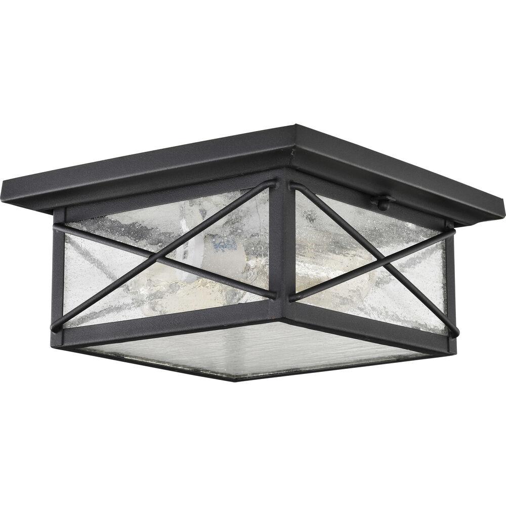 Nuvo Lighting Wingate 2 Light 11 Inch Textured Black Outdoor Flush Mount