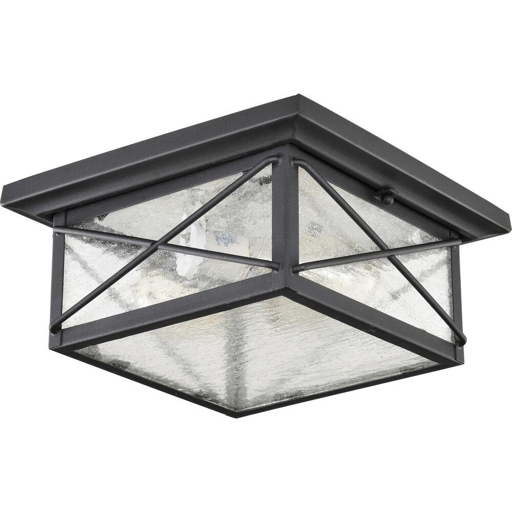 Nuvo Lighting Wingate 2 Light 11 Inch Textured Black Outdoor Flush Mount