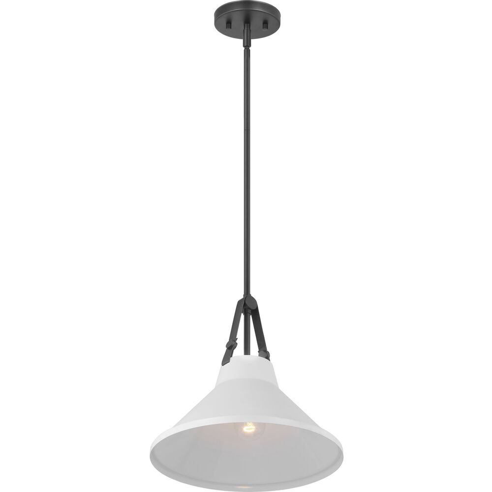 Nuvo Lighting Zelda 1 Light 14 Inch Black Pendant Ceiling Light