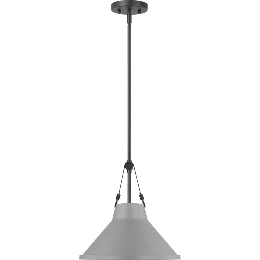 Nuvo Lighting Zelda 1 Light 14 Inch Black Pendant Ceiling Light
