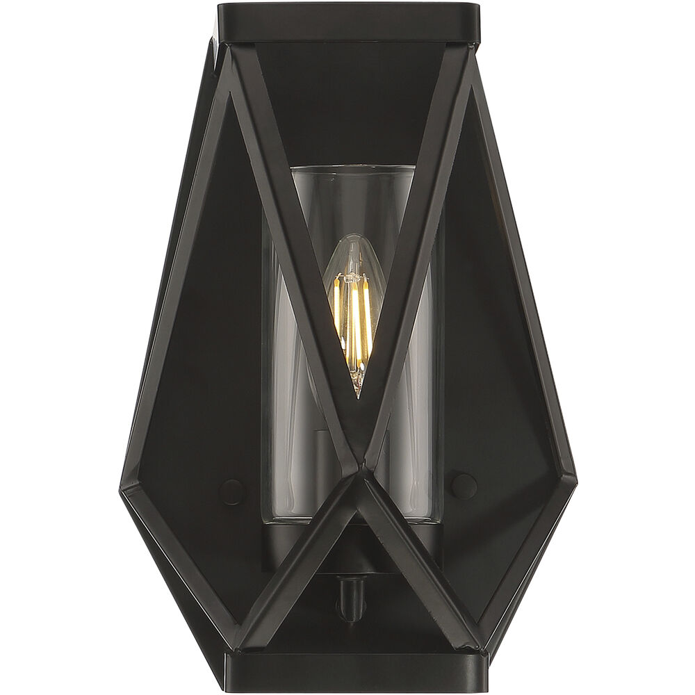 Nuvo Lighting Zemi 1 Light 7 Inch Black Vanity Light Wall Light