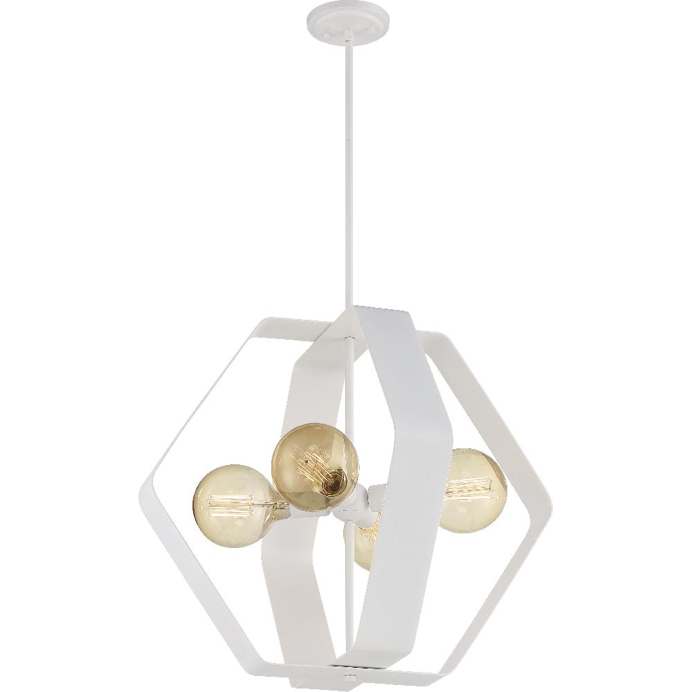 nuvo lighting Zen 4 Light 24 inch White Pendant Ceiling Light