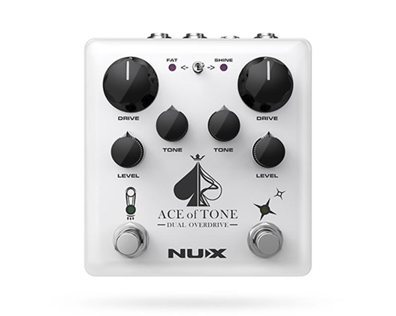 nux Ace of Tone Dual Overdrive in a Stompbox