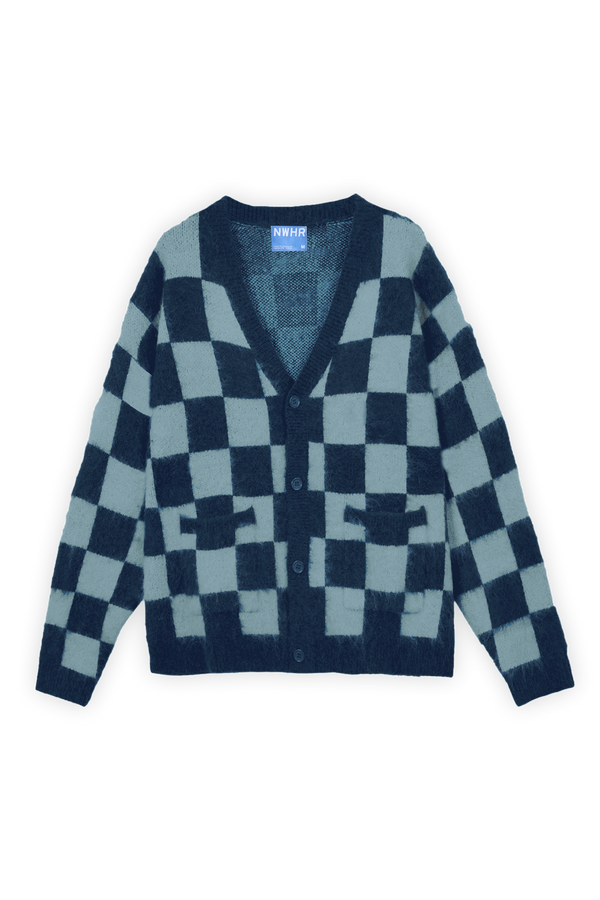nwhr Checkered Blue Cardigan