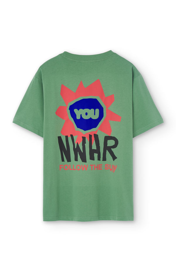 nwhr T-shirt follow the sun green