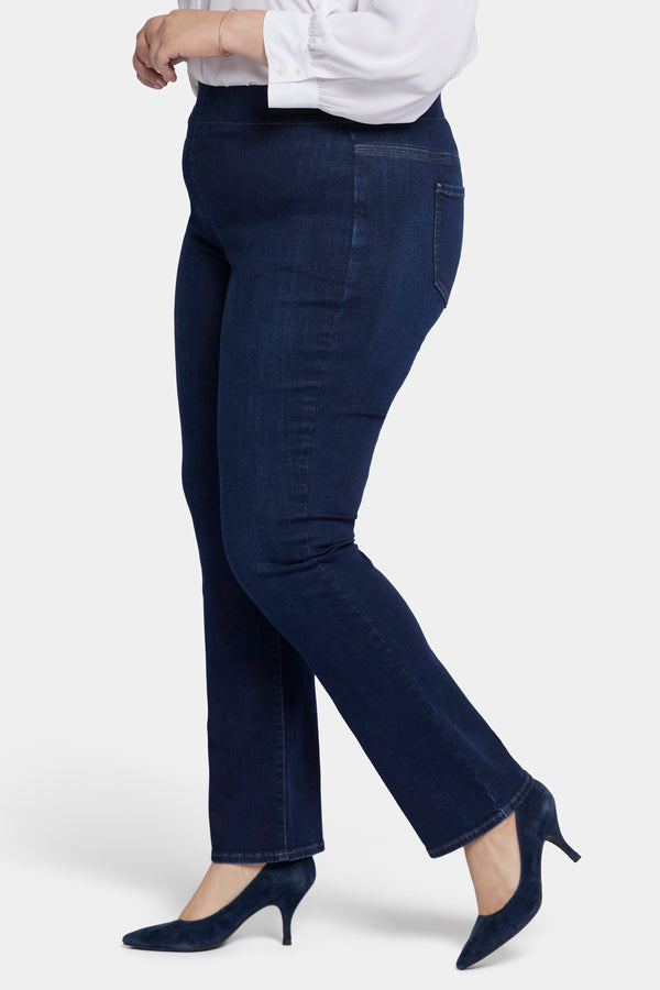Nydj Bailey Relaxed Straight Pull-On Jeans In Plus Size
