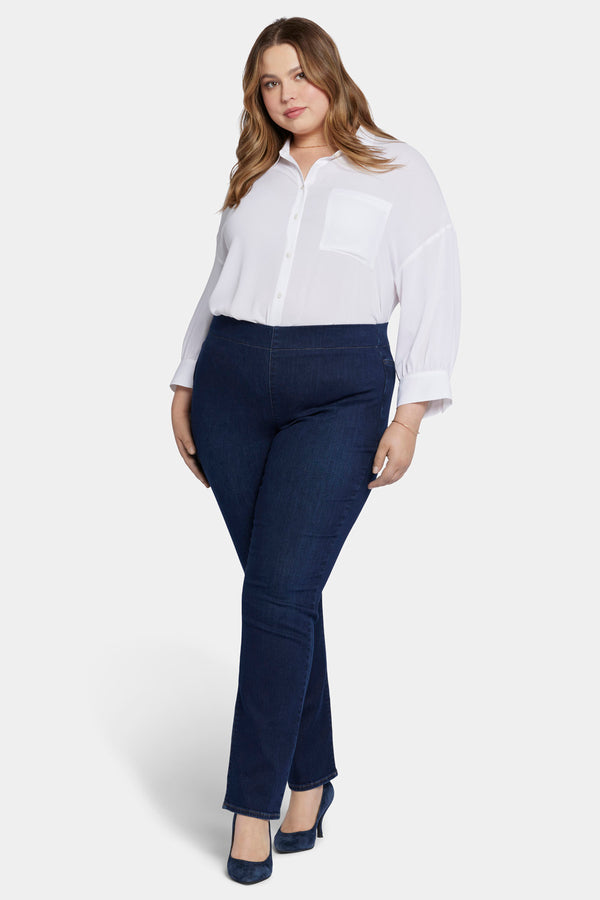 Nydj Bailey Relaxed Straight Pull-On Jeans In Plus Size