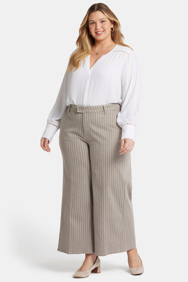 Nydj Mona Wide Leg Trouser Ankle Jeans In Plus Size