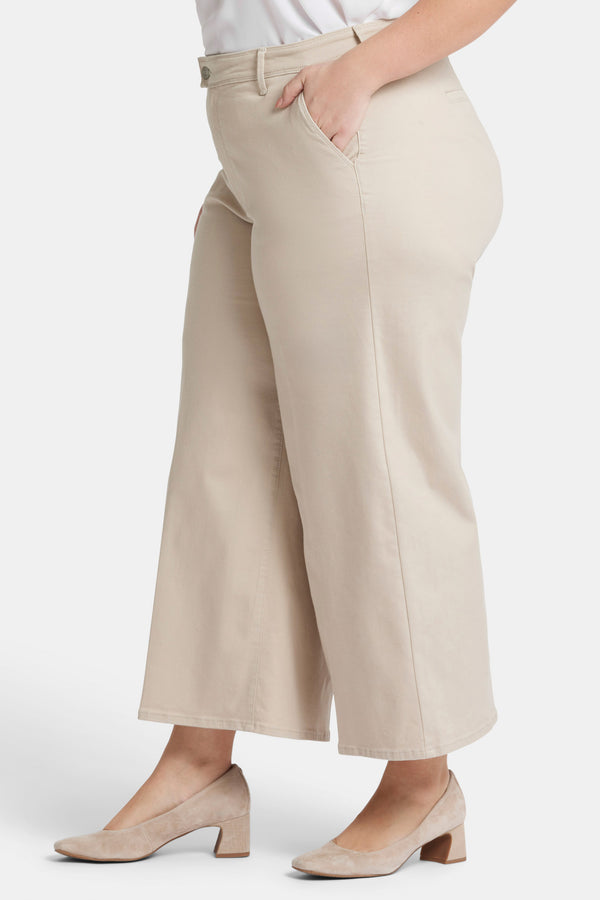 Nydj Mona Wide Leg Trouser Ankle Jeans In Plus Size