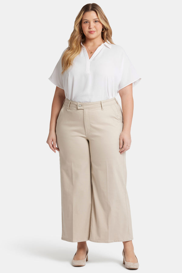 Nydj Mona Wide Leg Trouser Ankle Jeans In Plus Size