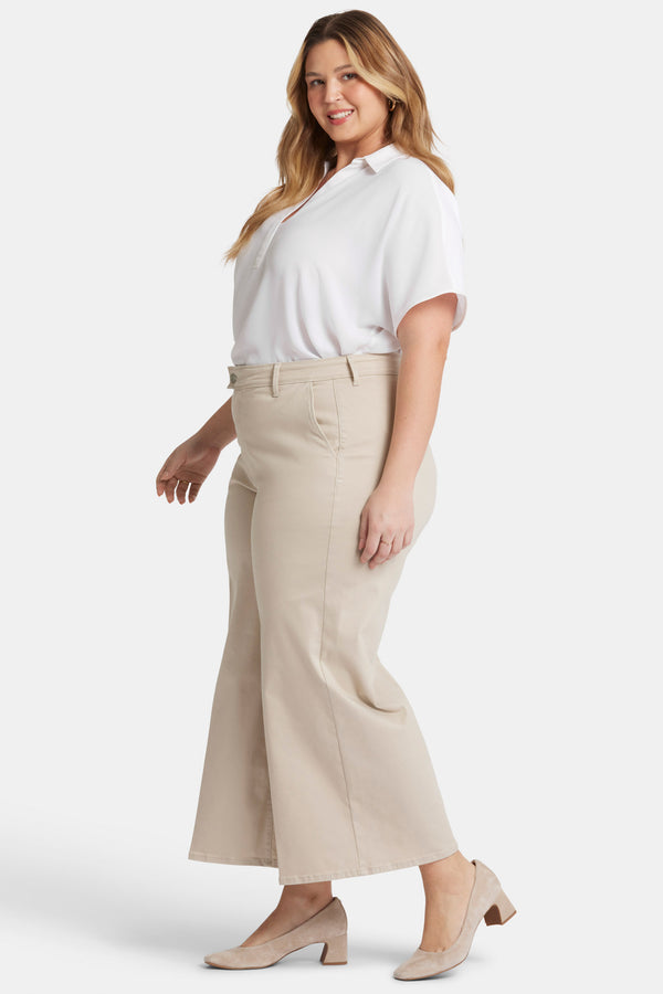Nydj Mona Wide Leg Trouser Ankle Jeans In Plus Size