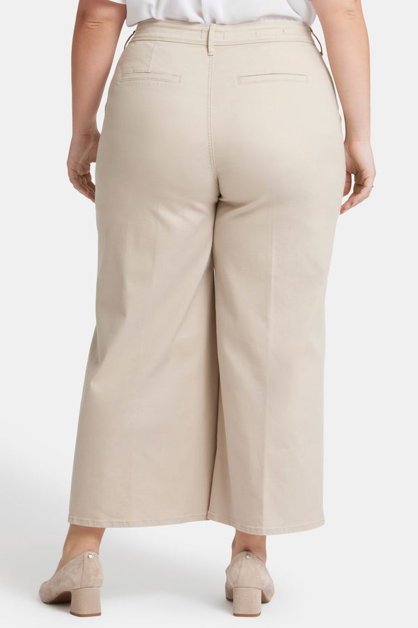 nydj Mona Wide Leg Trouser Ankle Jeans In Plus Size