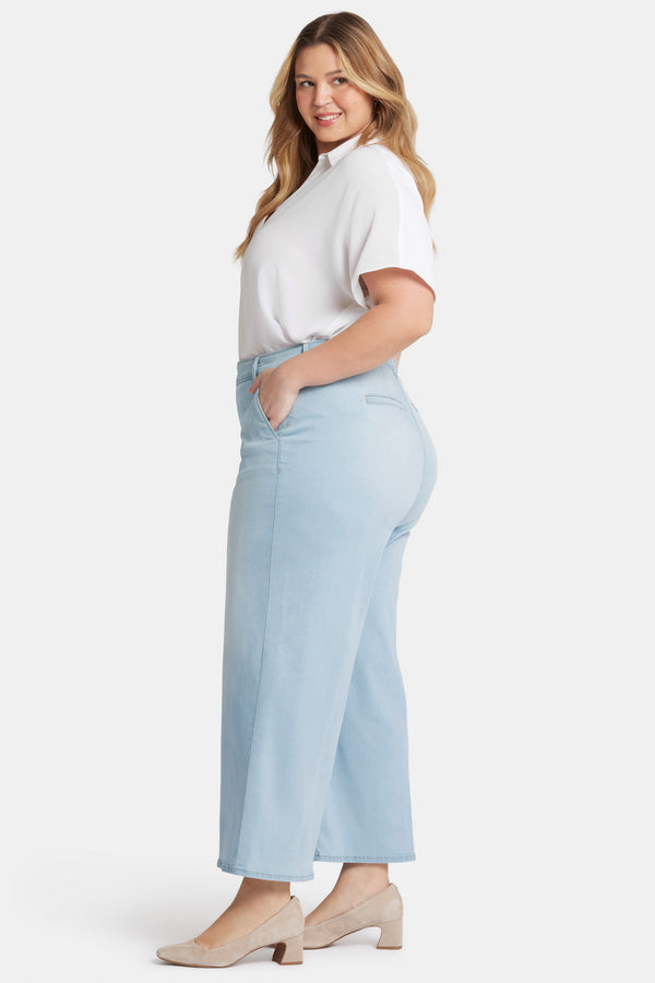 Nydj Mona Wide Leg Trouser Ankle Jeans In Plus Size