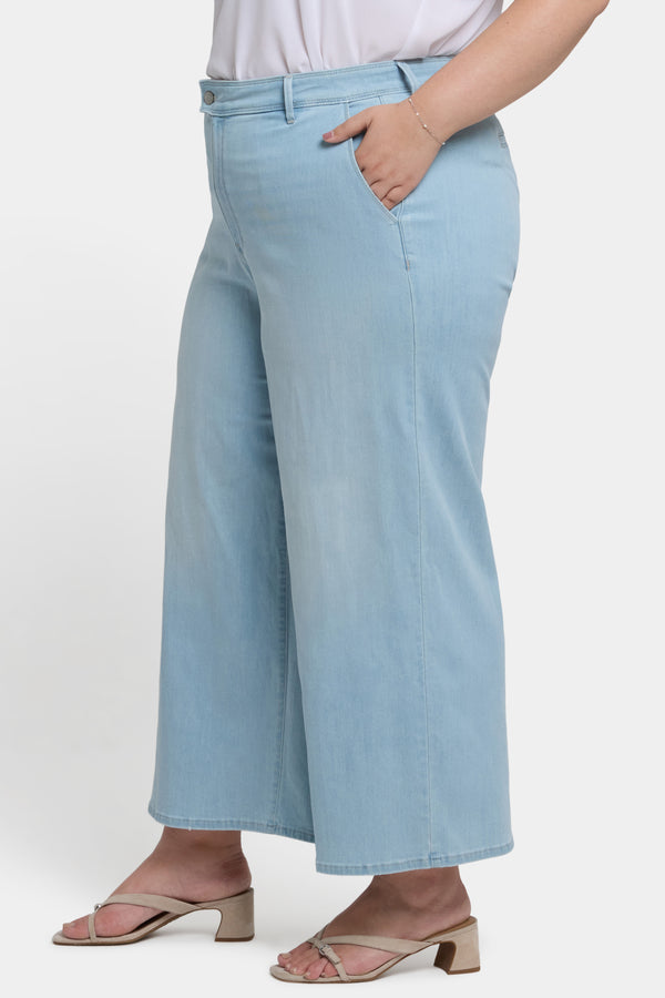 Nydj Mona Wide Leg Trouser Ankle Jeans In Plus Size