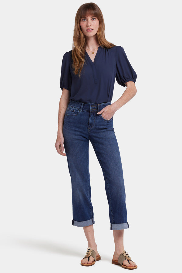 Nydj Bailey Relaxed Straight Crop Jeans