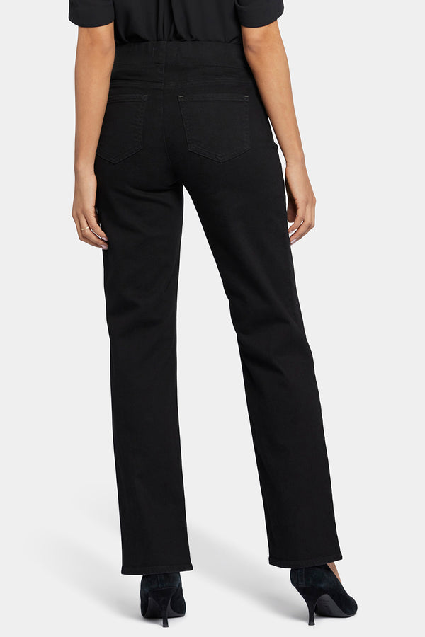nydj Bailey Relaxed Straight Pull-On Jeans