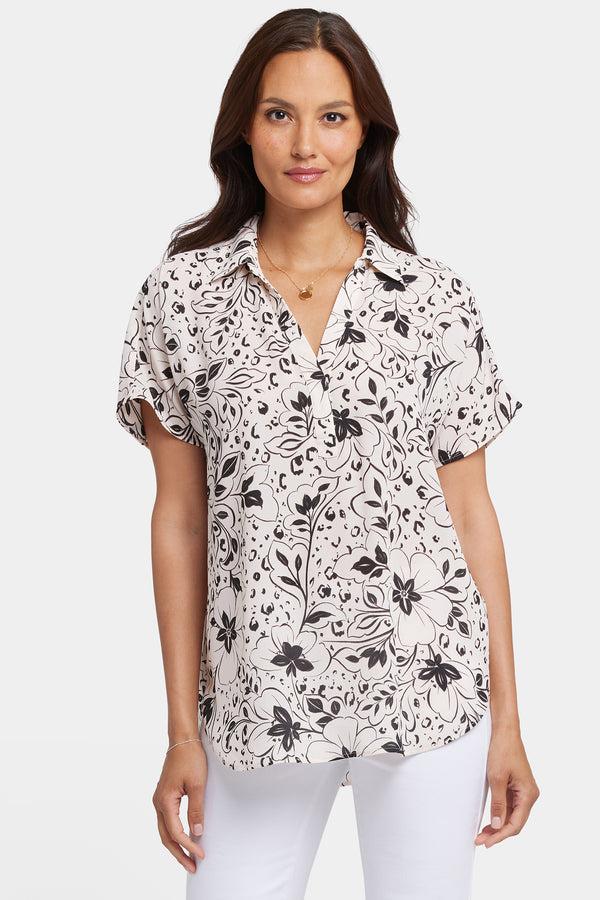 Nydj Becky Short Sleeved Blouse
