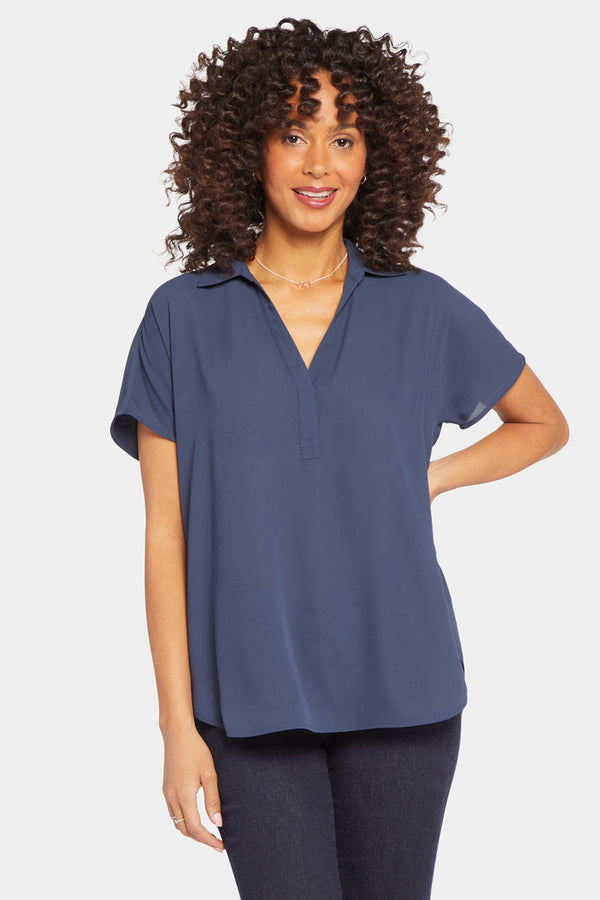 Nydj Becky Short Sleeved Blouse