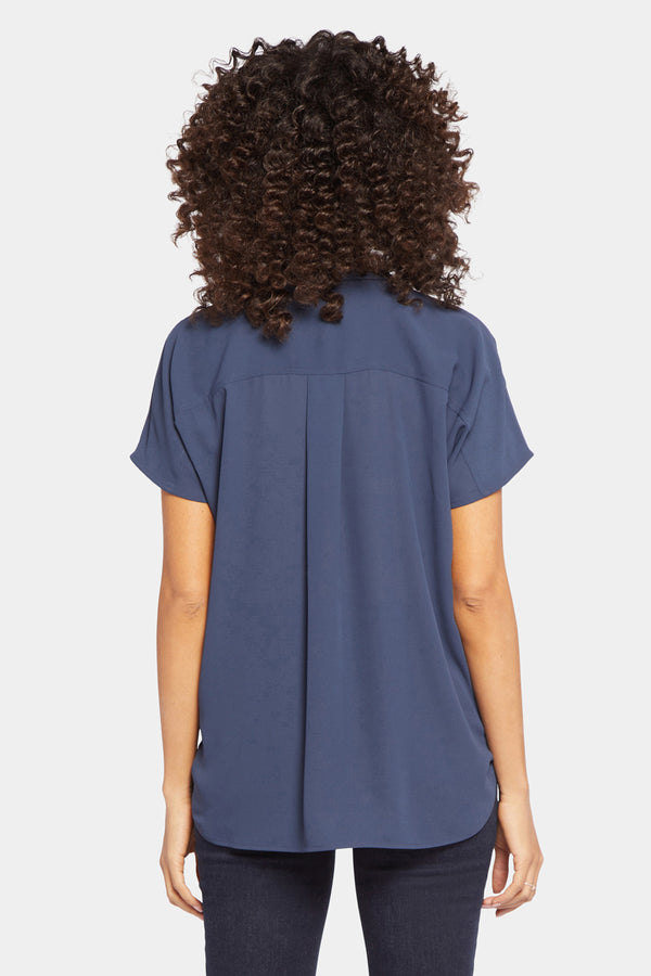 nydj Becky Short Sleeved Blouse