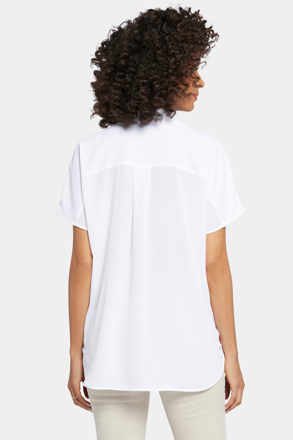 Nydj Becky Short Sleeved Blouse