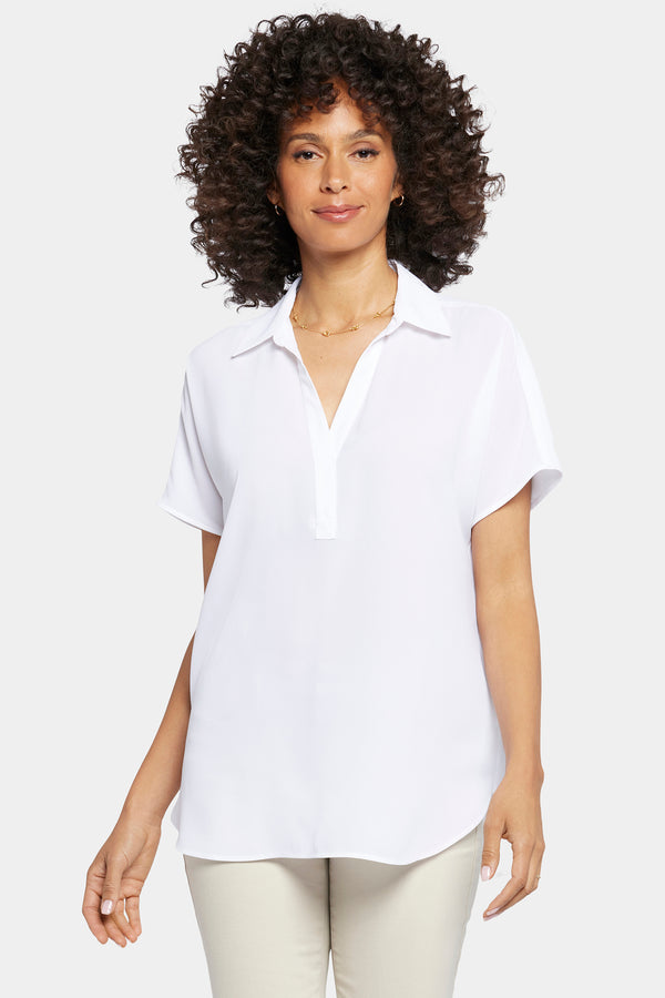 Nydj Becky Short Sleeved Blouse