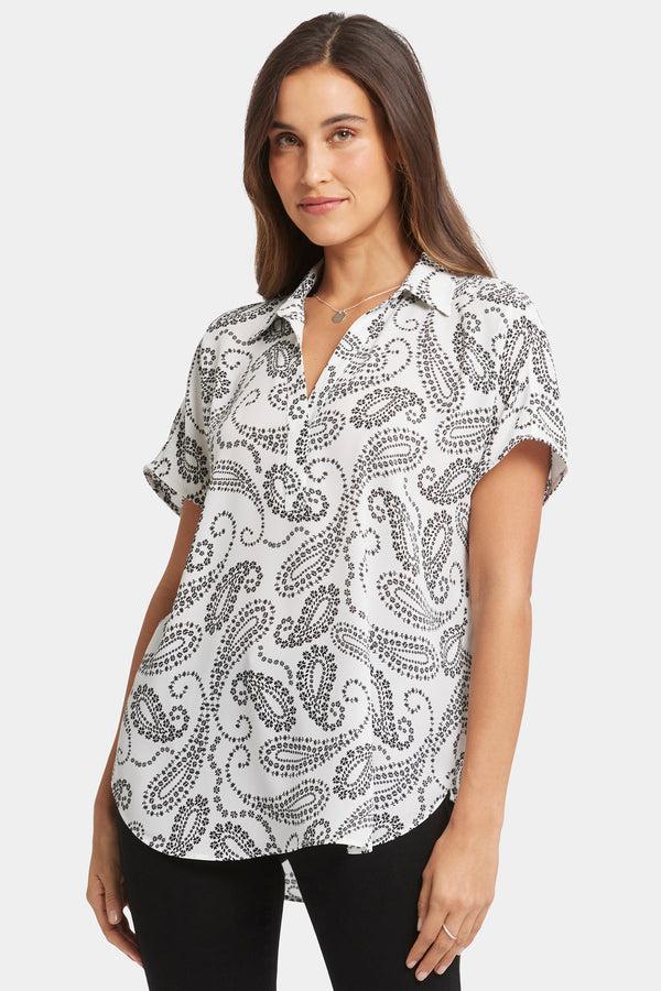 Nydj Becky Short Sleeved Blouse