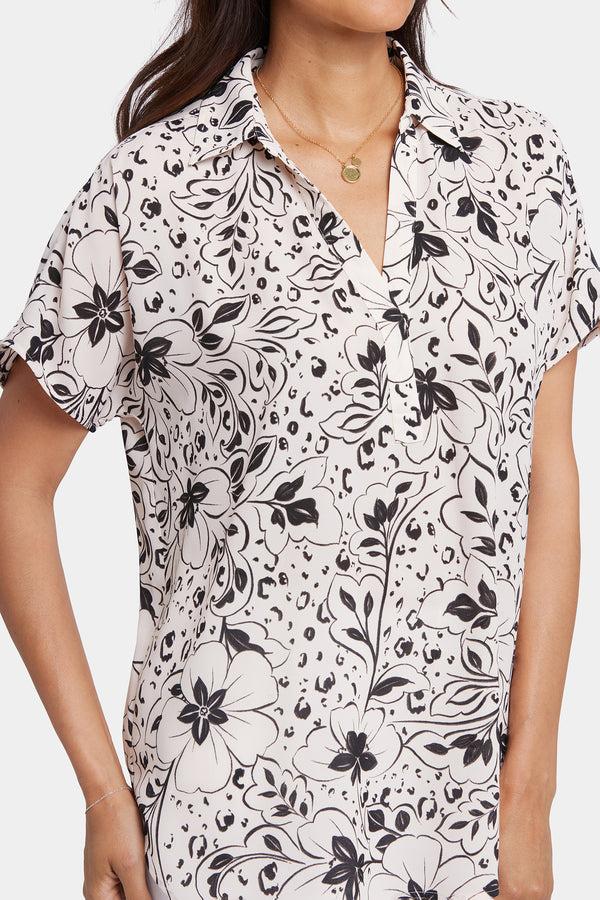 nydj Becky Short Sleeved Blouse