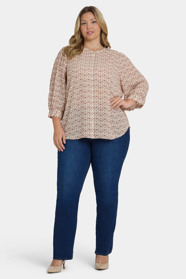 Nydj Bonnie Blouse In Plus Size
