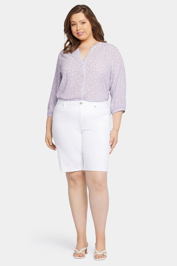 Nydj Boyfriend Denim Shorts In Plus Size