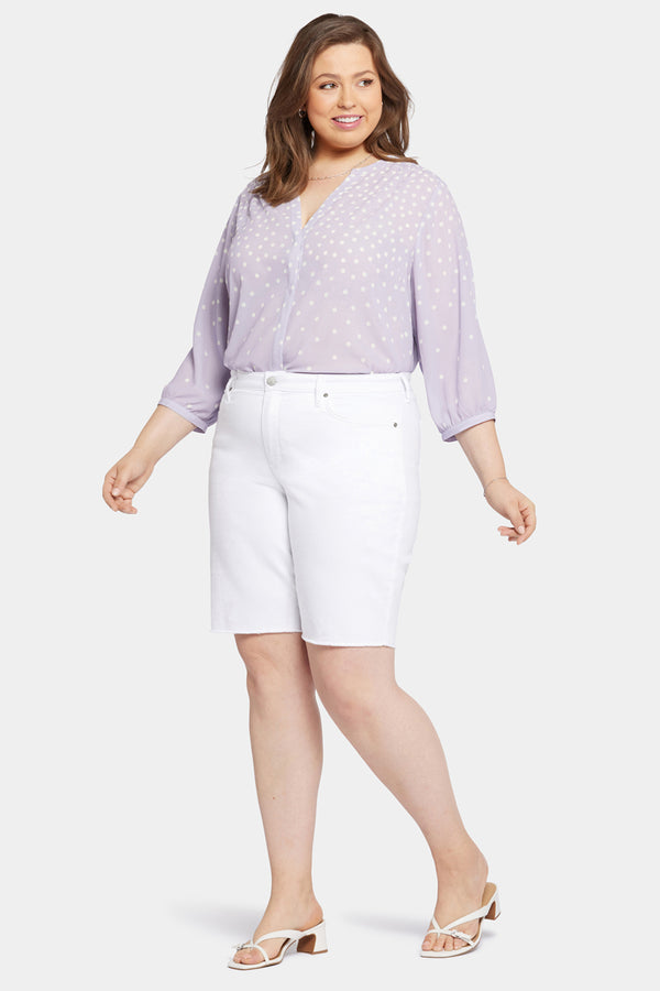 Nydj Boyfriend Denim Shorts In Plus Size
