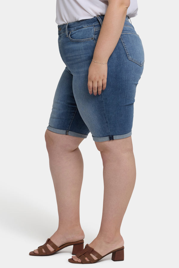 Nydj Briella 11 Inch Denim Shorts In Plus Size