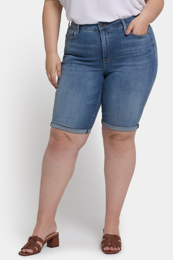 Nydj Briella 11 Inch Denim Shorts In Plus Size