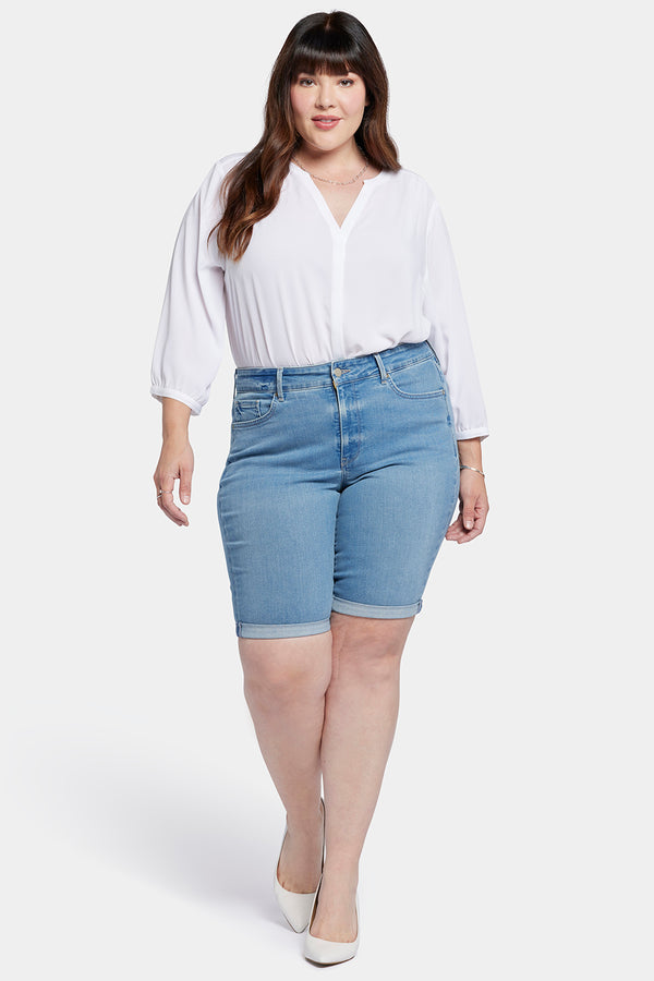 Nydj Briella 11 Inch Denim Shorts In Plus Size