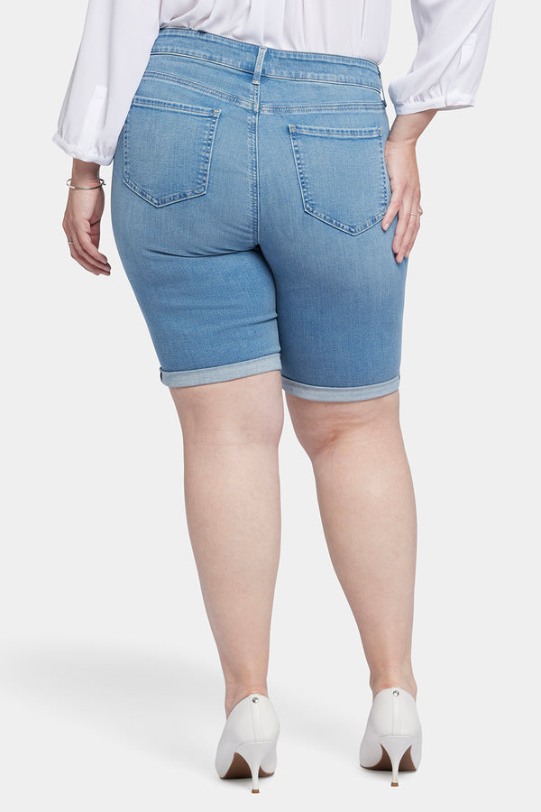 nydj Briella 11 Inch Denim Shorts In Plus Size