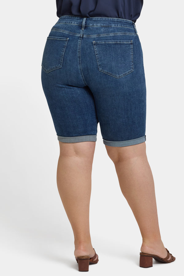 nydj Briella 11 Inch Denim Shorts In Plus Size