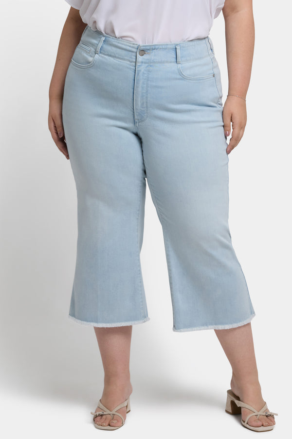 Nydj Brigitte Wide Leg Capri Jeans In Plus Size