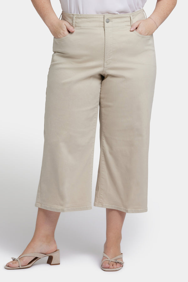 Nydj Brigitte Wide Leg Capri Jeans In Plus Size