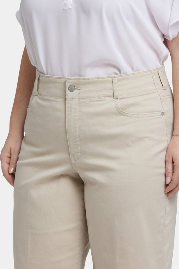 Nydj Brigitte Wide Leg Capri Jeans In Plus Size