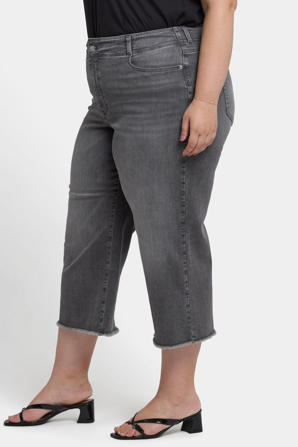 Nydj Brigitte Wide Leg Capri Jeans In Plus Size