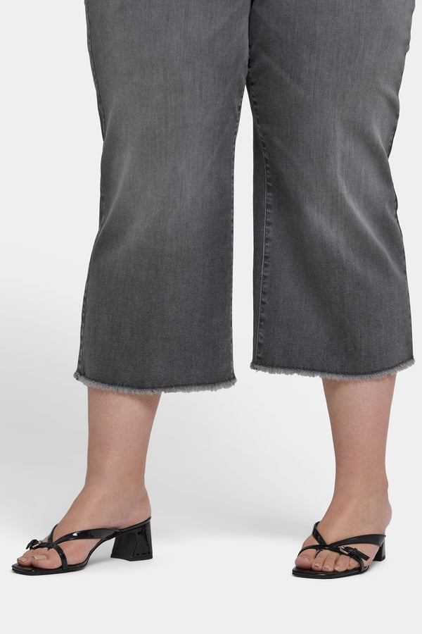 Nydj Brigitte Wide Leg Capri Jeans In Plus Size