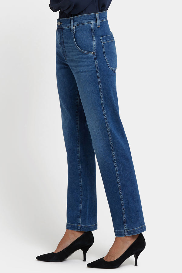 Nydj Brooke Loose Straight Jeans In Petite