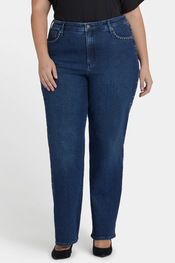 Nydj Brooke Loose Straight Jeans In Plus Size