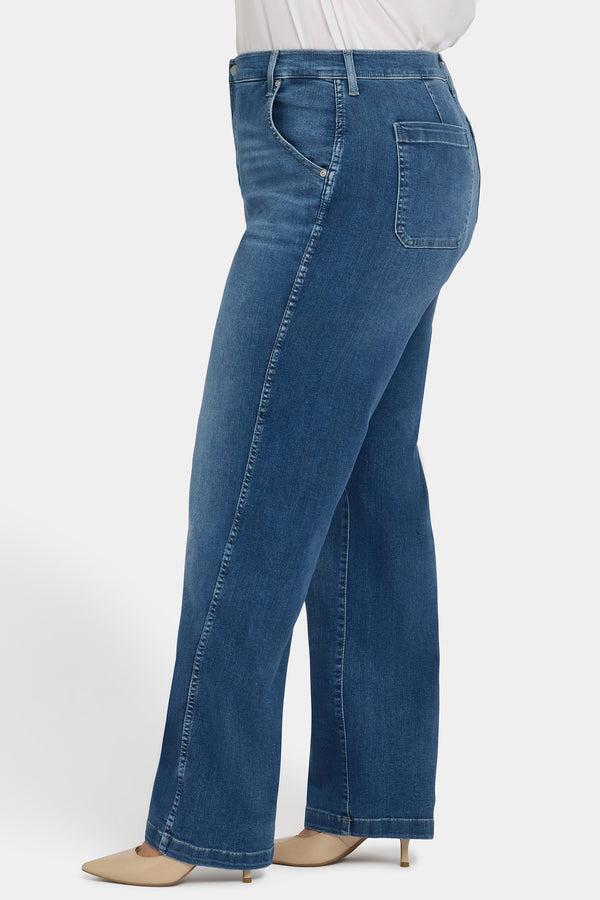 Nydj Brooke Loose Straight Jeans In Plus Size