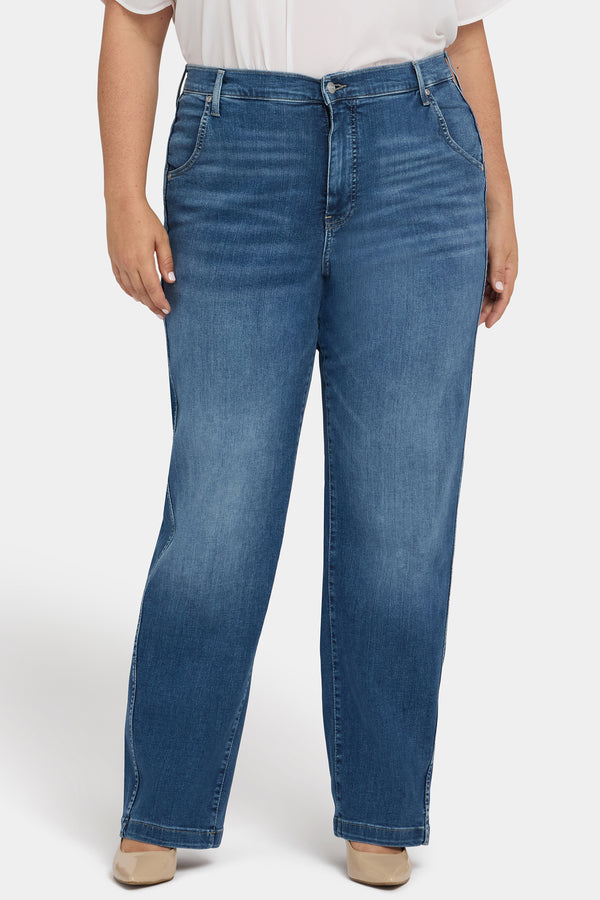 Nydj Brooke Loose Straight Jeans In Plus Size