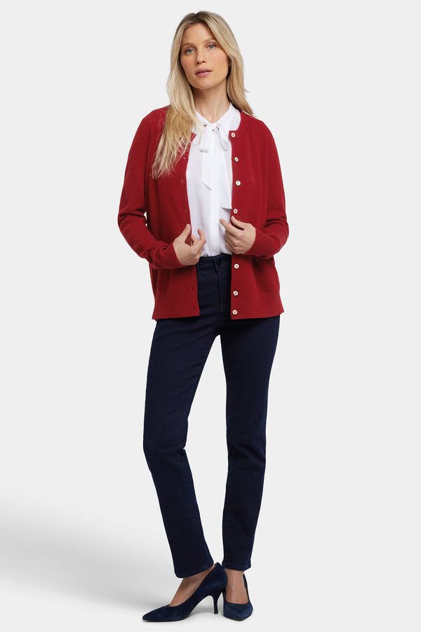Nydj Cashmere Crewneck Cardigan