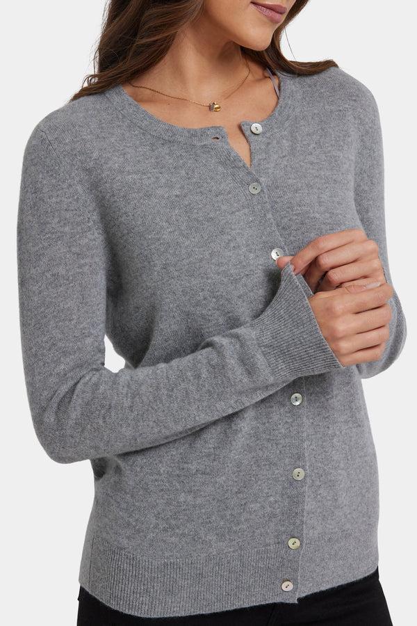 Nydj Cashmere Crewneck Cardigan